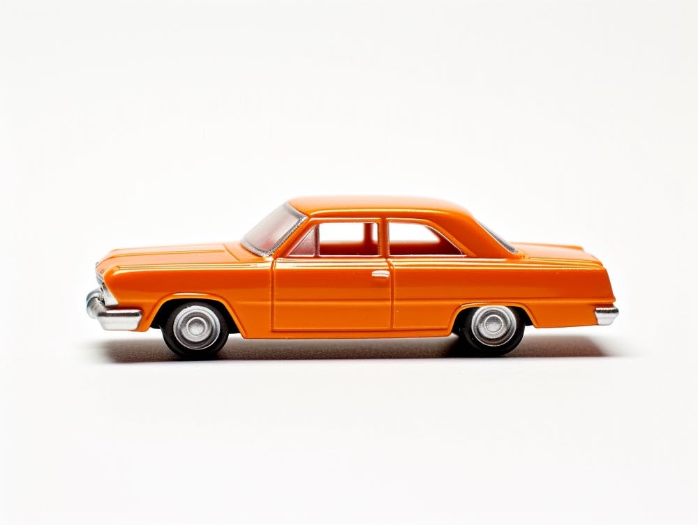 Toy Car Custom 62 Chevy Orange 2