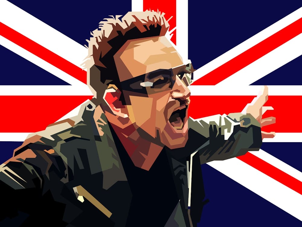 Bono U2 Chanteur Anglais Groupe de Rock