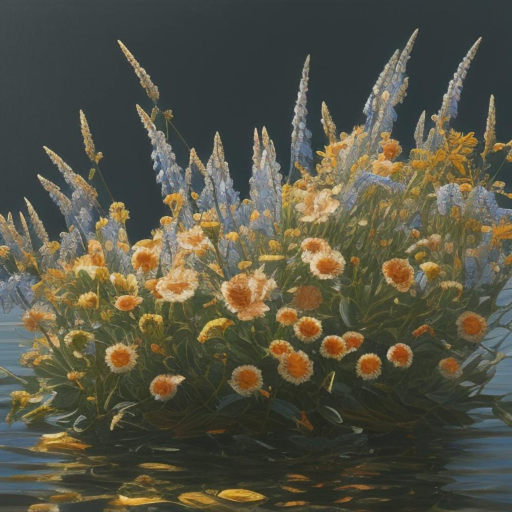 Flowers In The Water