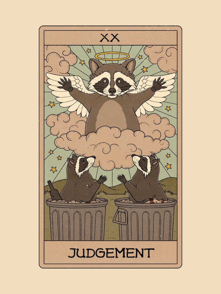 Judgement   Racoons Tarot