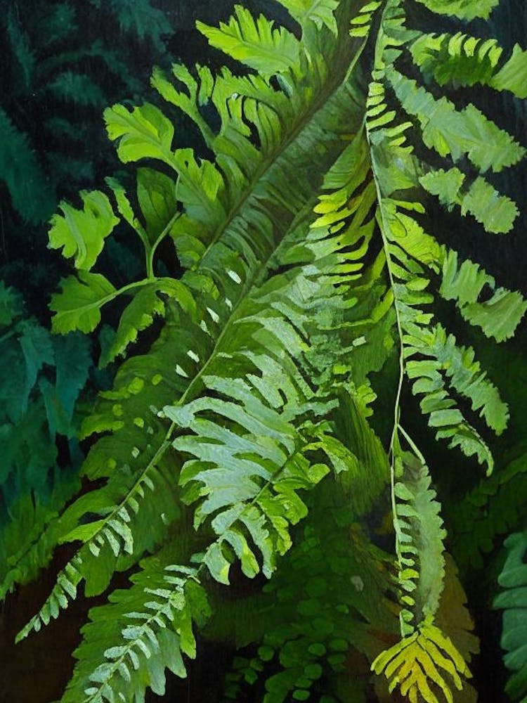 Scaly Cloak Fern Cézanne Style