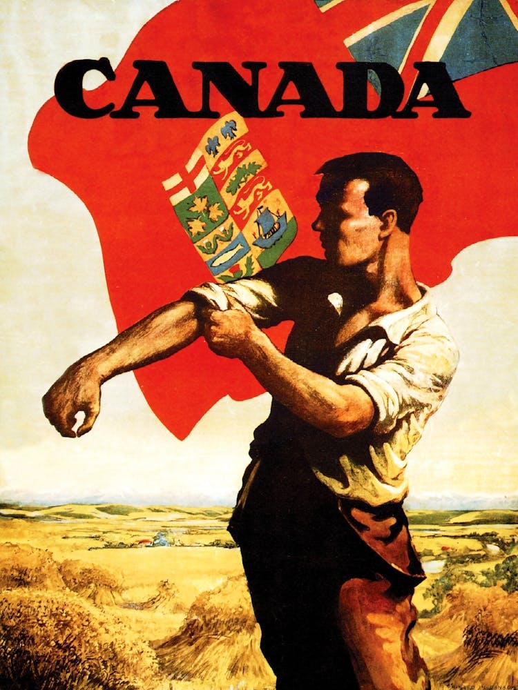Canadian Muscles, WW2 Poster