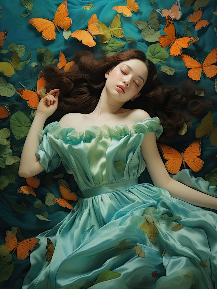 Girl With Butterflies