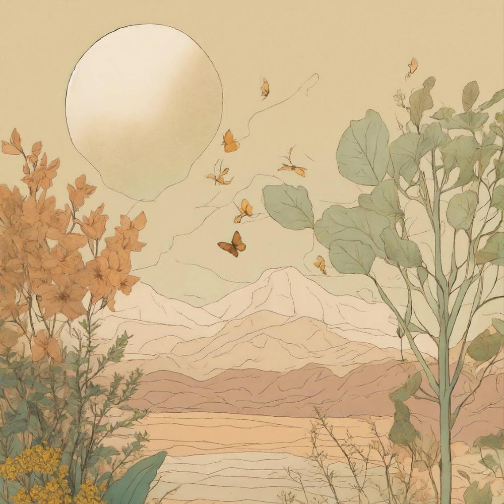 Landscape With Butterflies