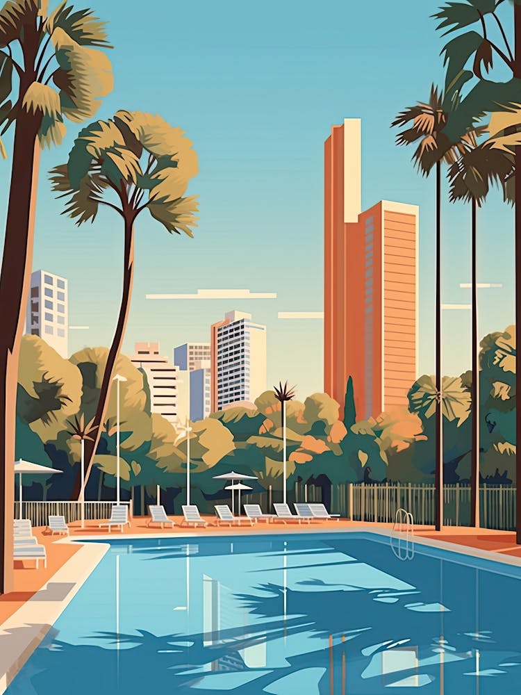Gold Coast, Australia, Graphic Illustration 1