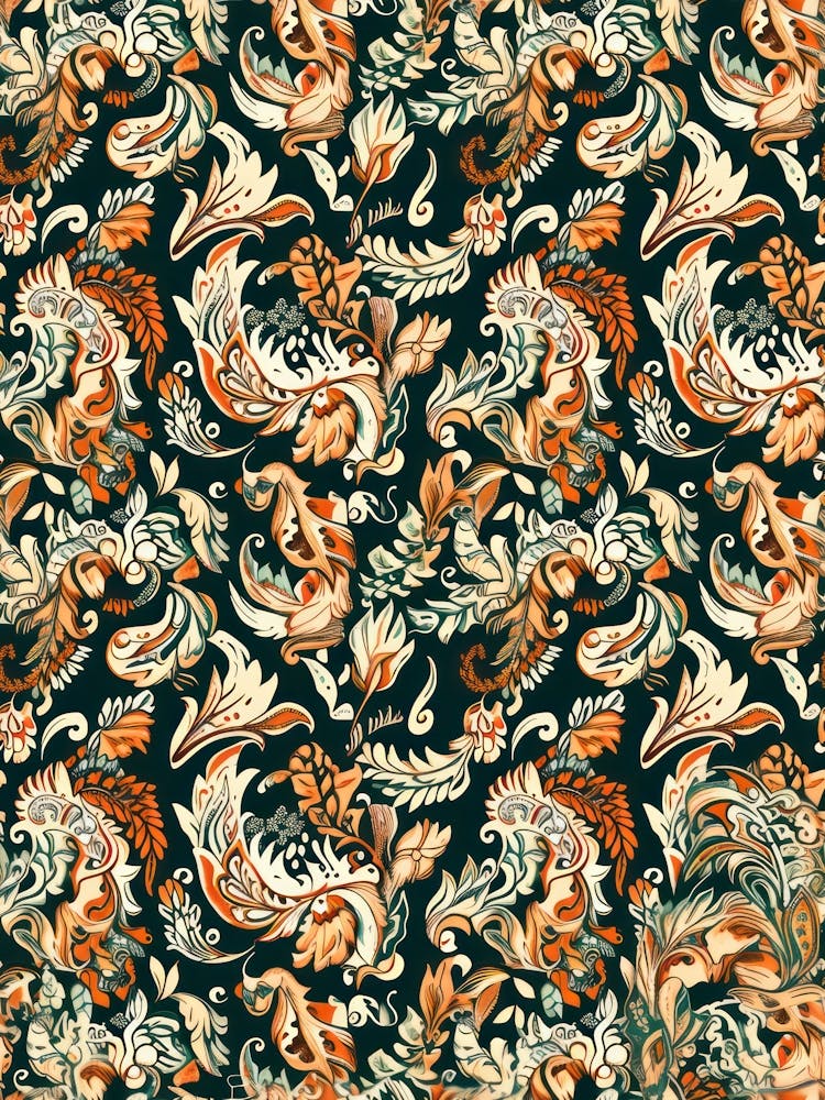 Flower Luxe London Fabrics Floral Pattern 1
