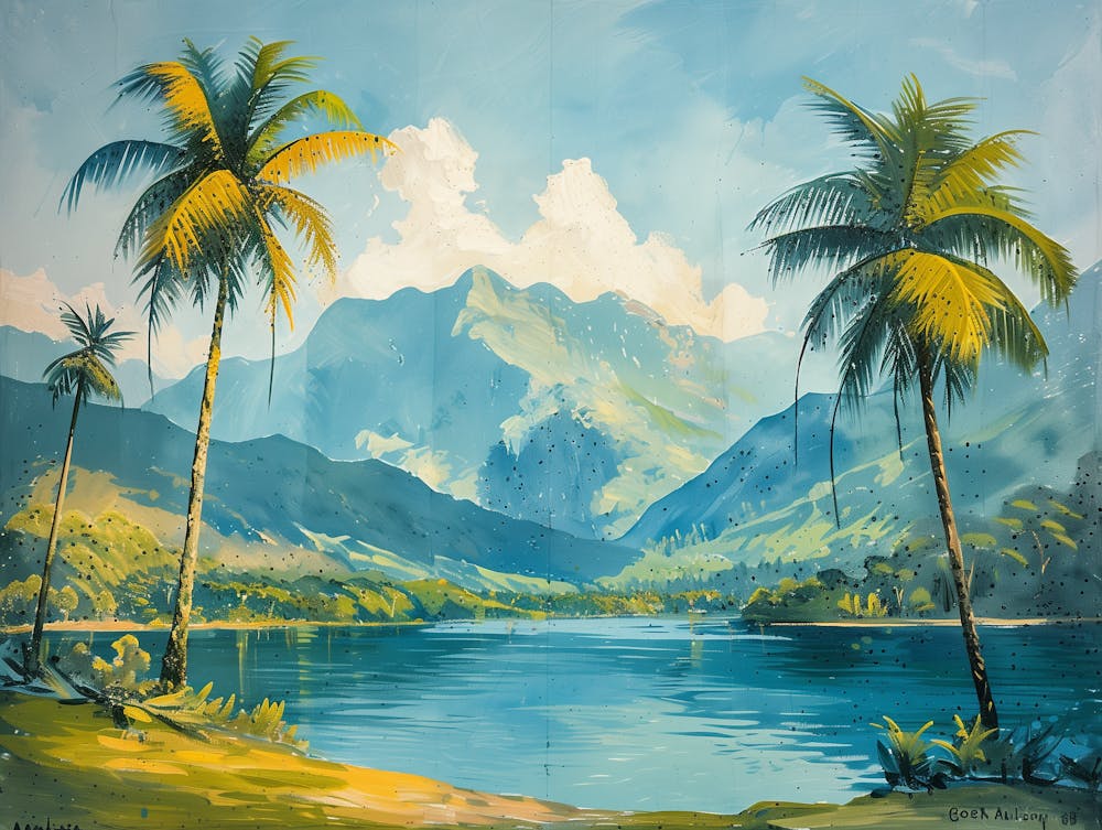 Palm Trees In The Water