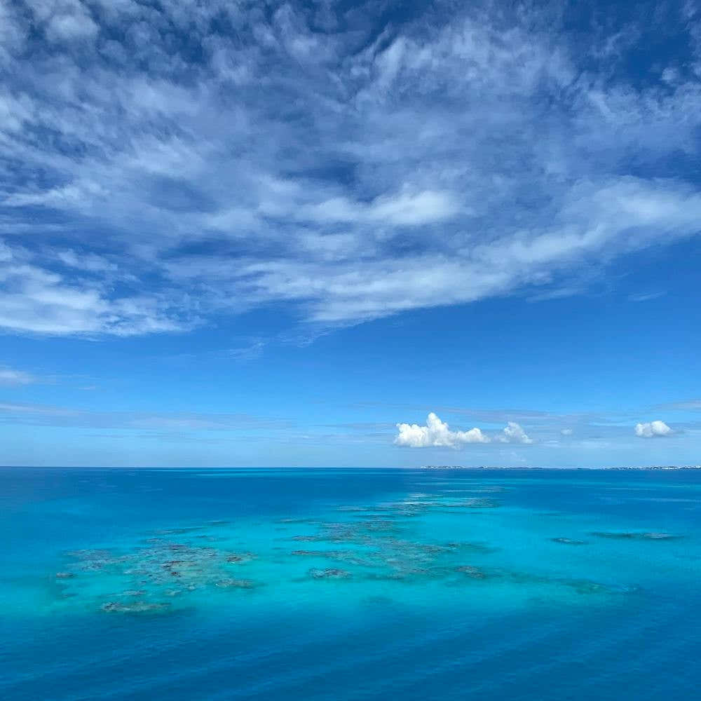 Beautiful Ocean Off Bermuda - Square