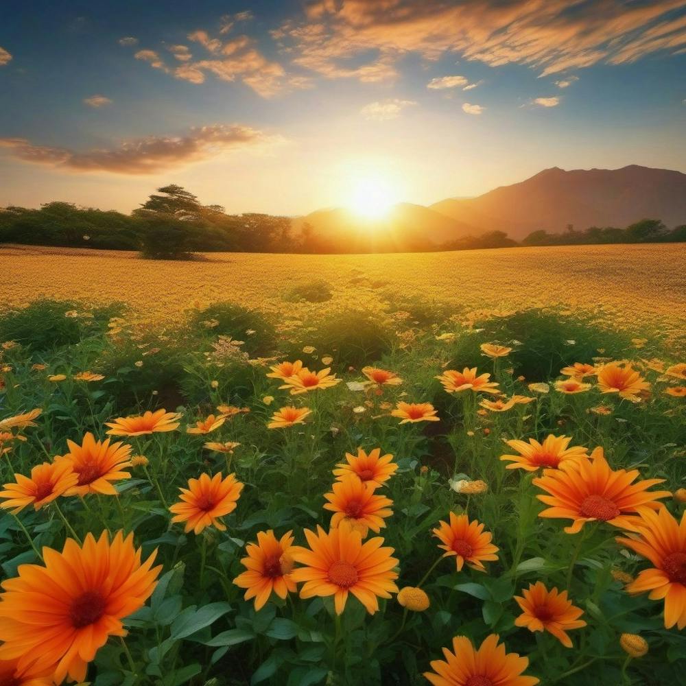 Field Of Sunflowers