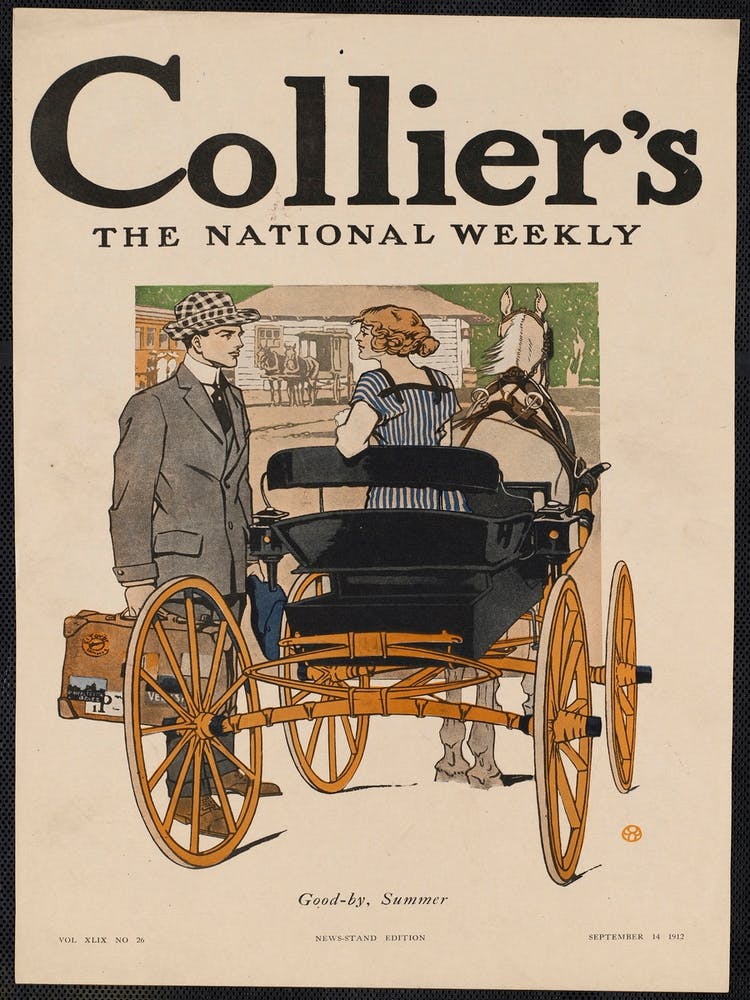 Collier's, The National Weekly. Goodby, summer, Edward Penfield