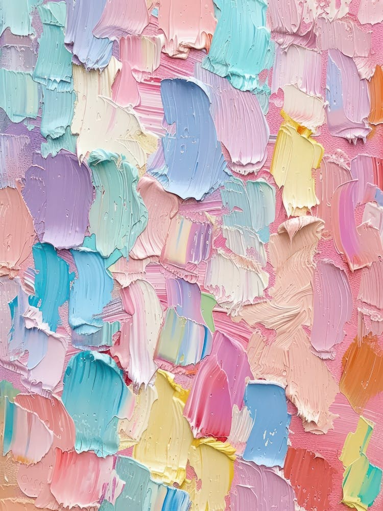 Pastels Impasto Paint Brush Strokes 14