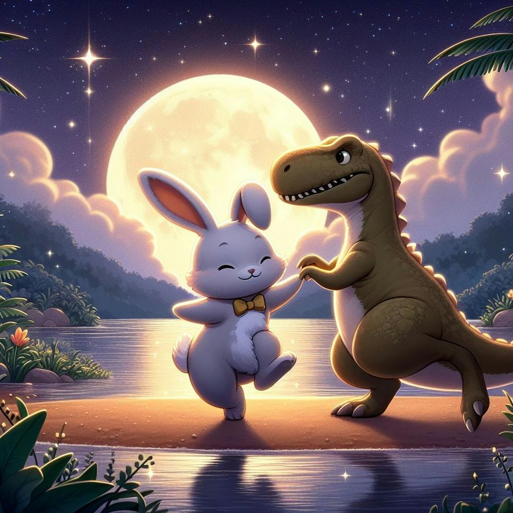 Dinosaur And Bunny 1