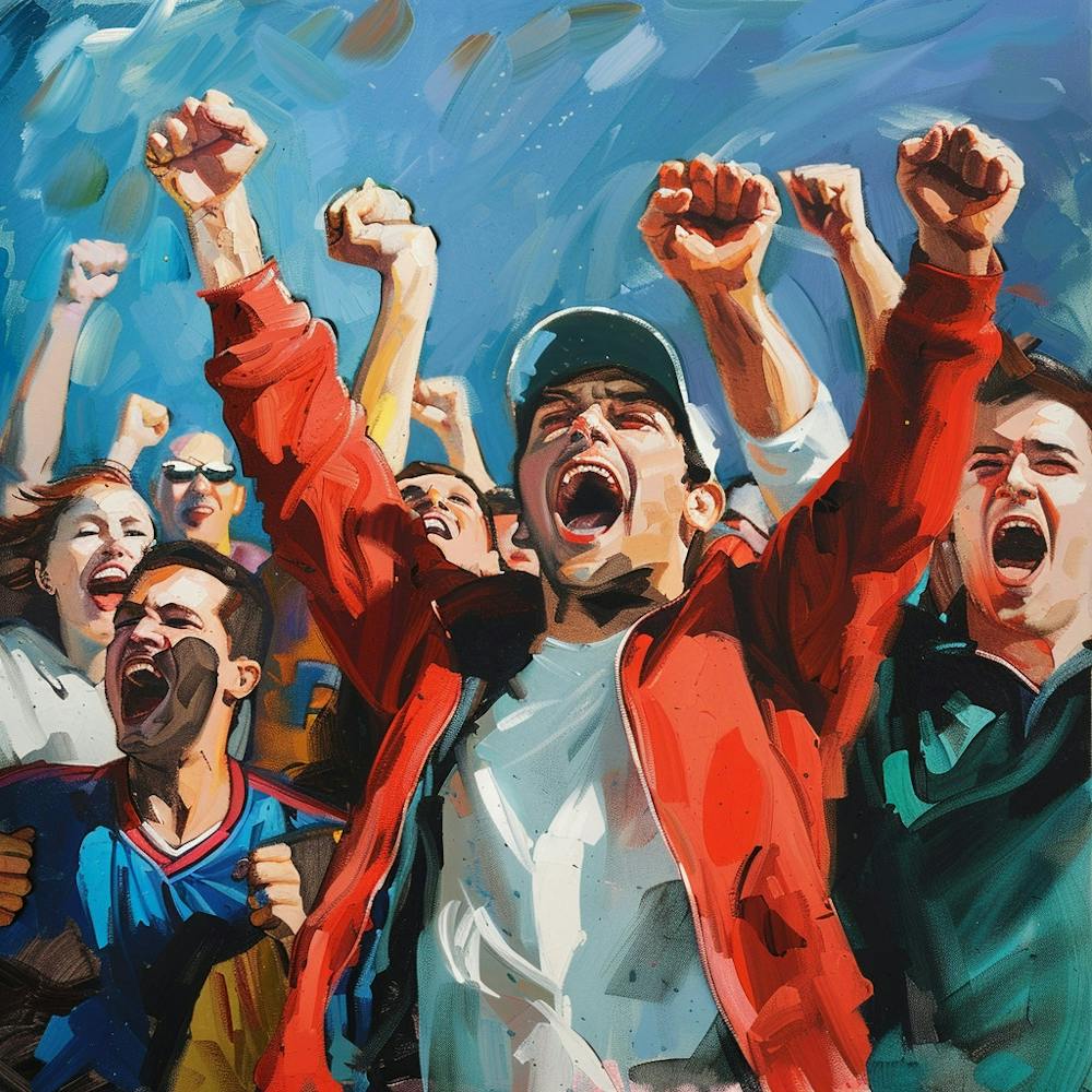A Sports Fans Cheering Oil Painting Illustration 1718674763 1