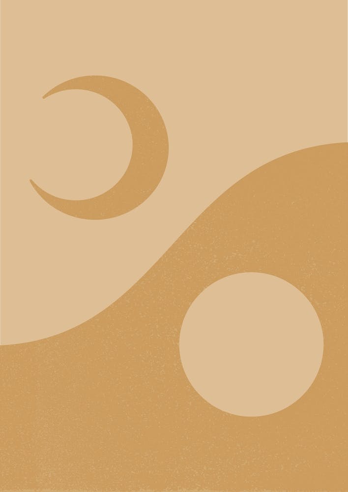 Sun Moon Print 2