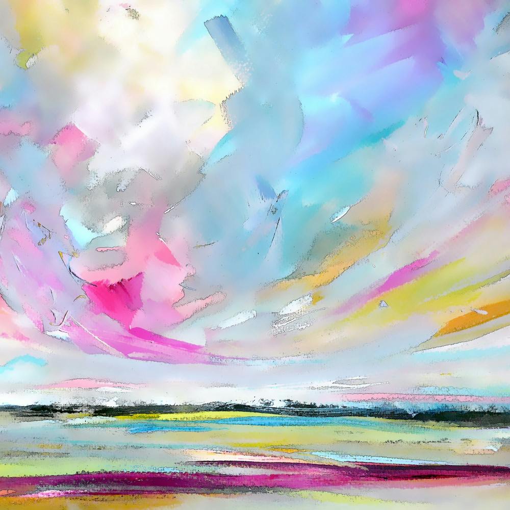 Pink Blue Sky