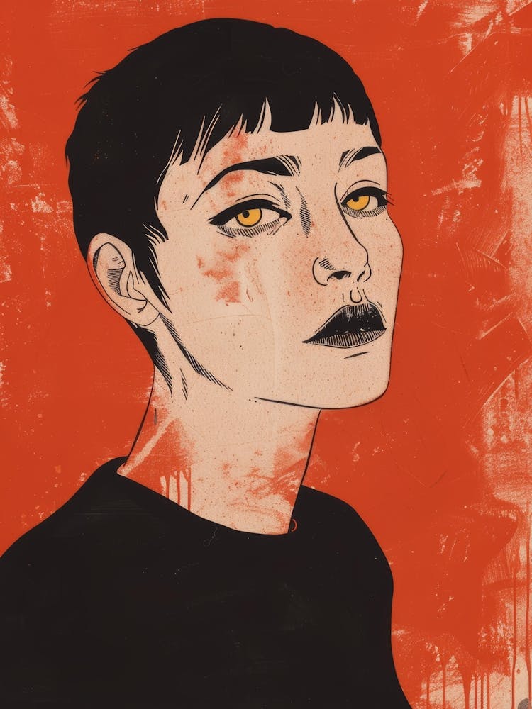 Girl With Yellow Eyes 1