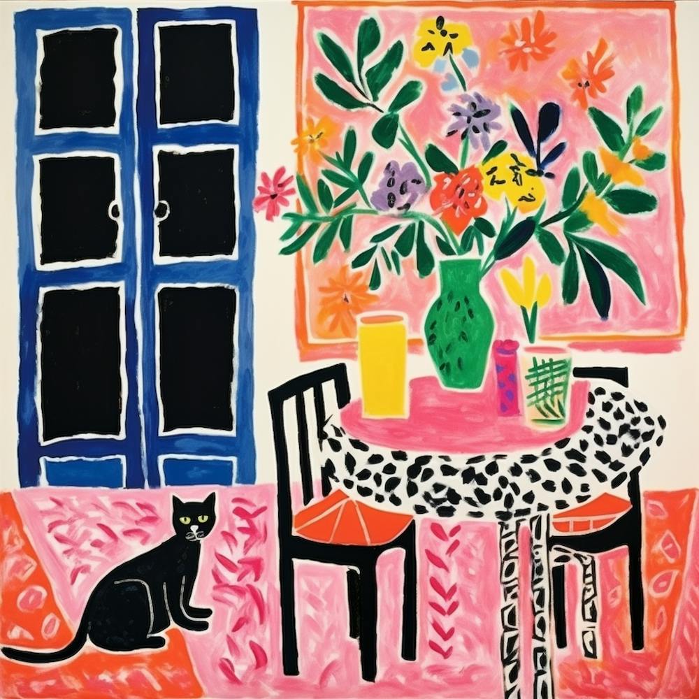 Cat In The Dining Room 1