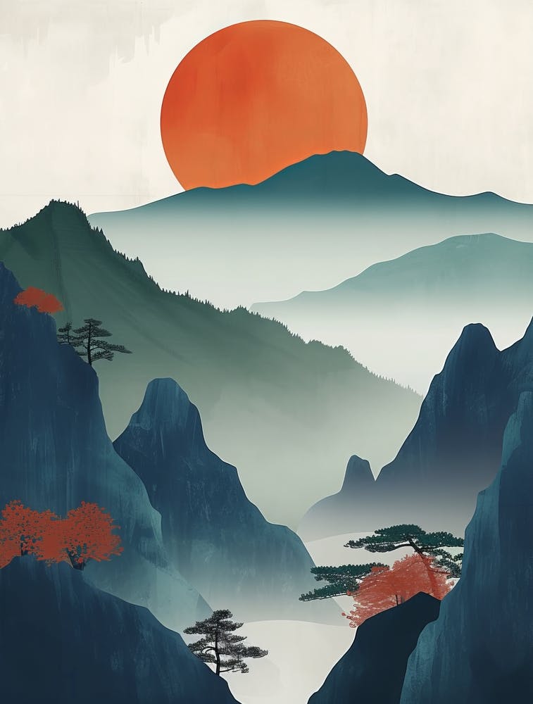 Fuji's Lament: Asian Landscape