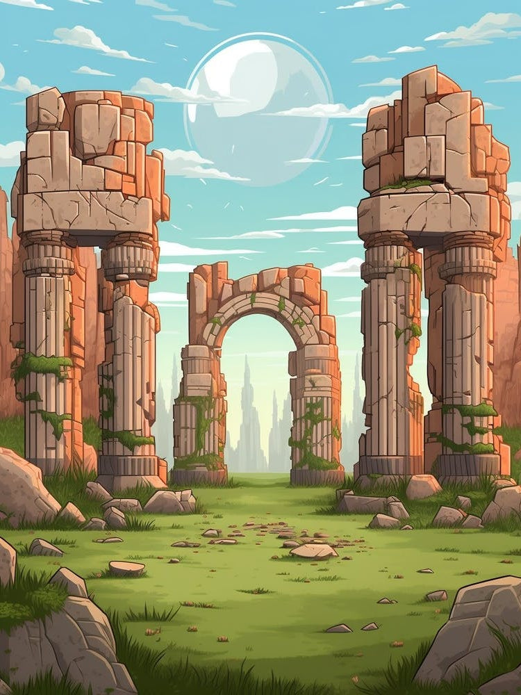 Stonehenge Pixel Art 3
