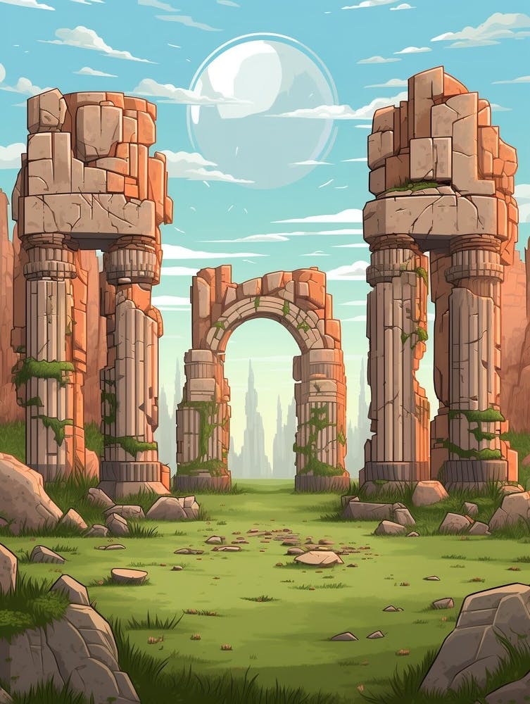 Stonehenge Pixel Art 3