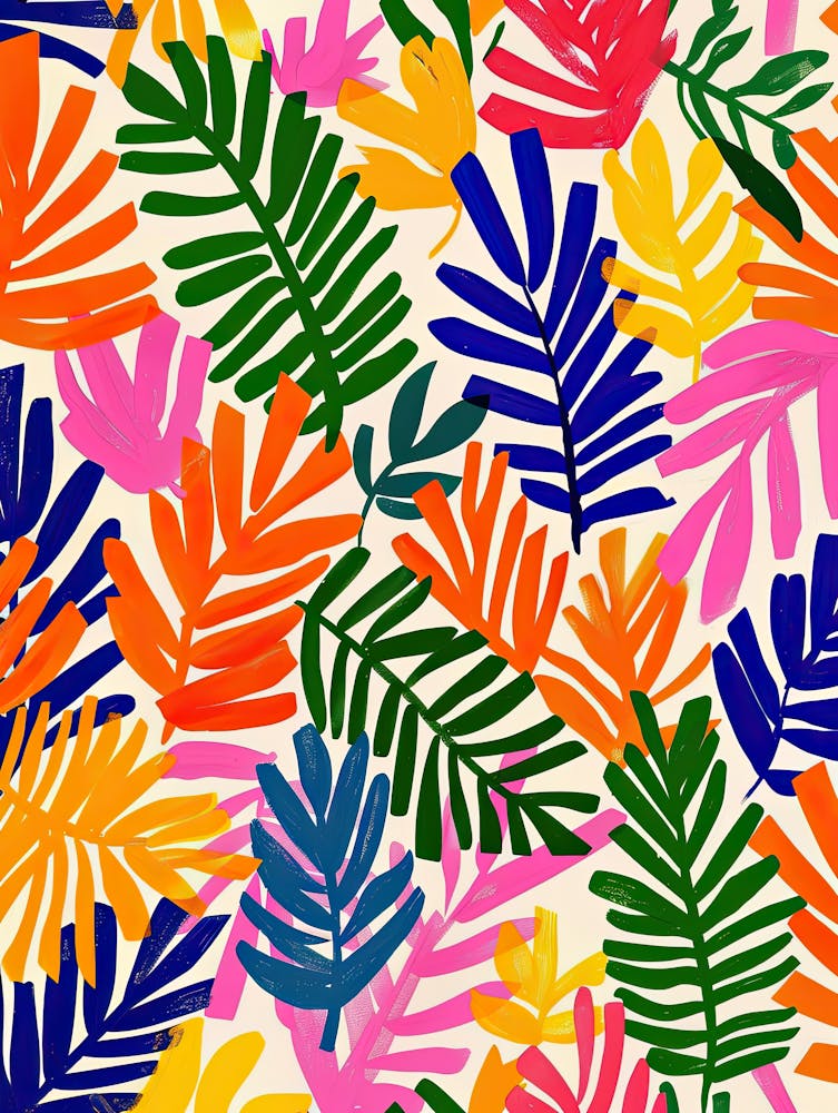 Botanisches Inferno Matisse Stil