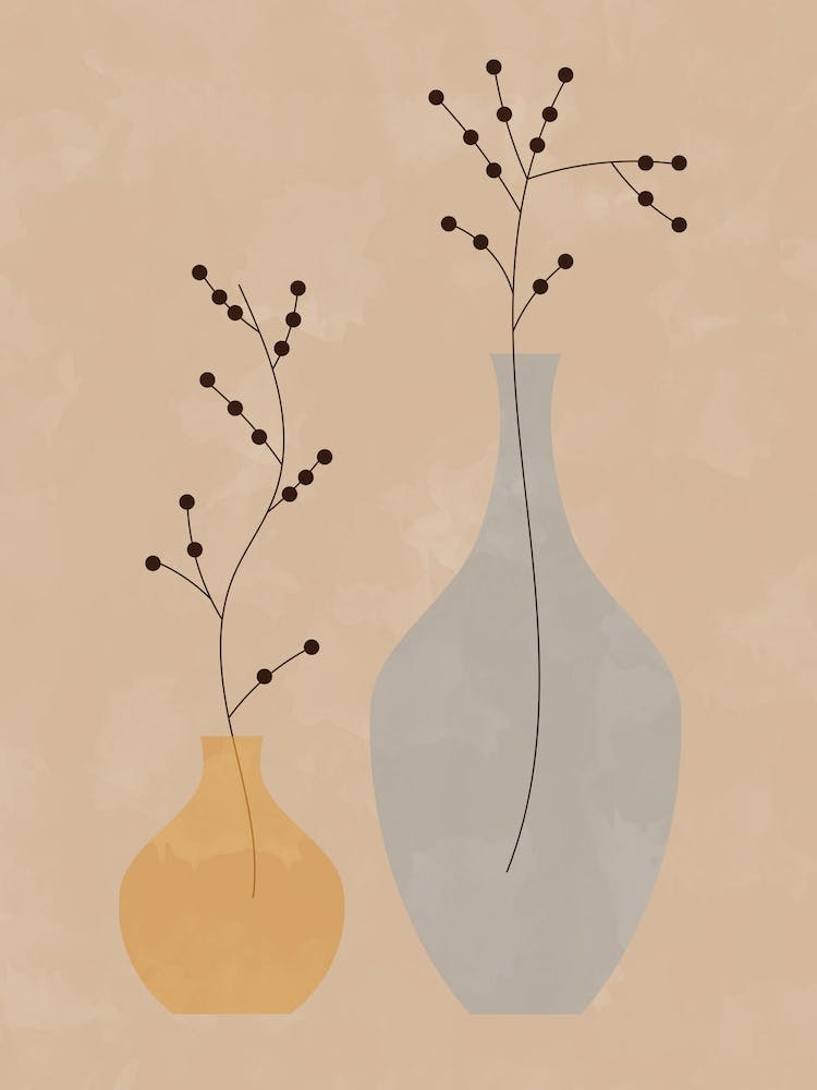 Mid Century Boho Vase