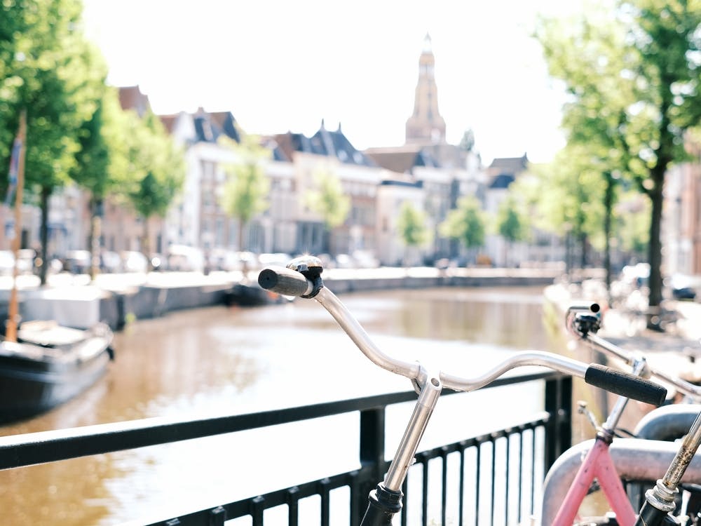 Bikes at Canal of Groningen // The Netherlands // Travel Photography