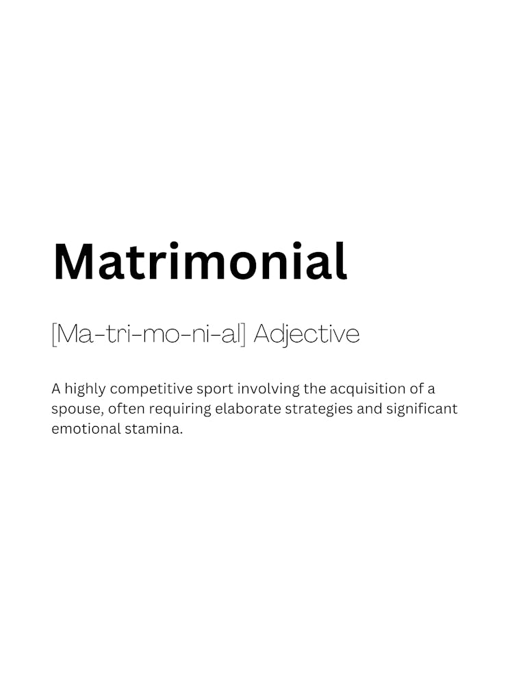 Matrimonial Definition Meaning 1