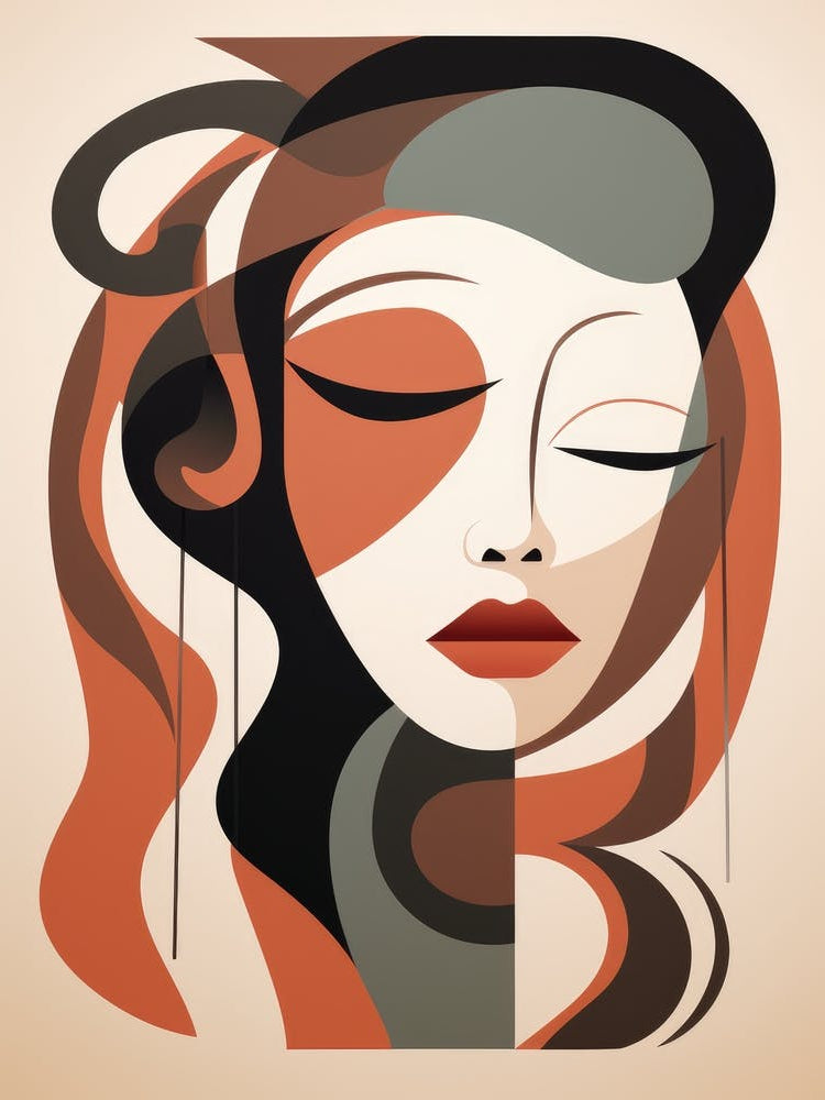 Abstract Portrait Of A Woman 7