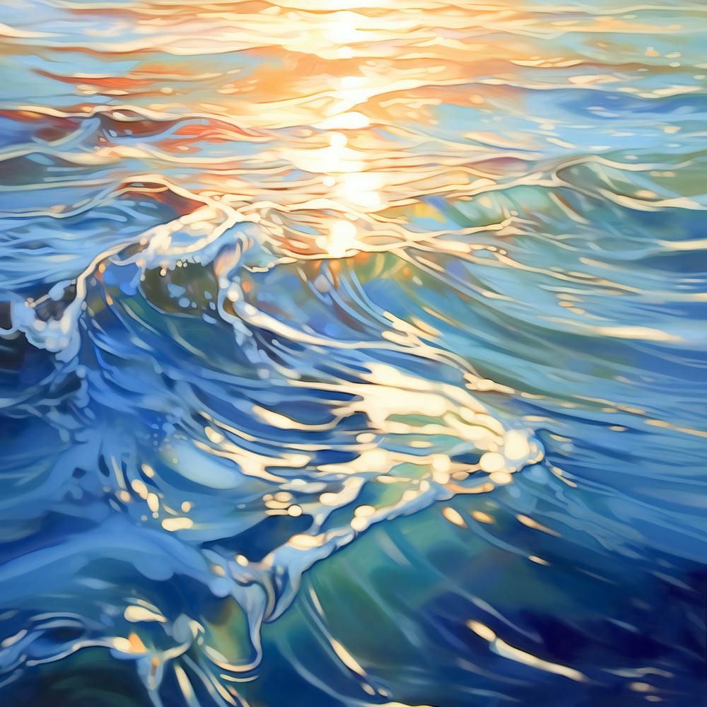 Sunset Over The Ocean