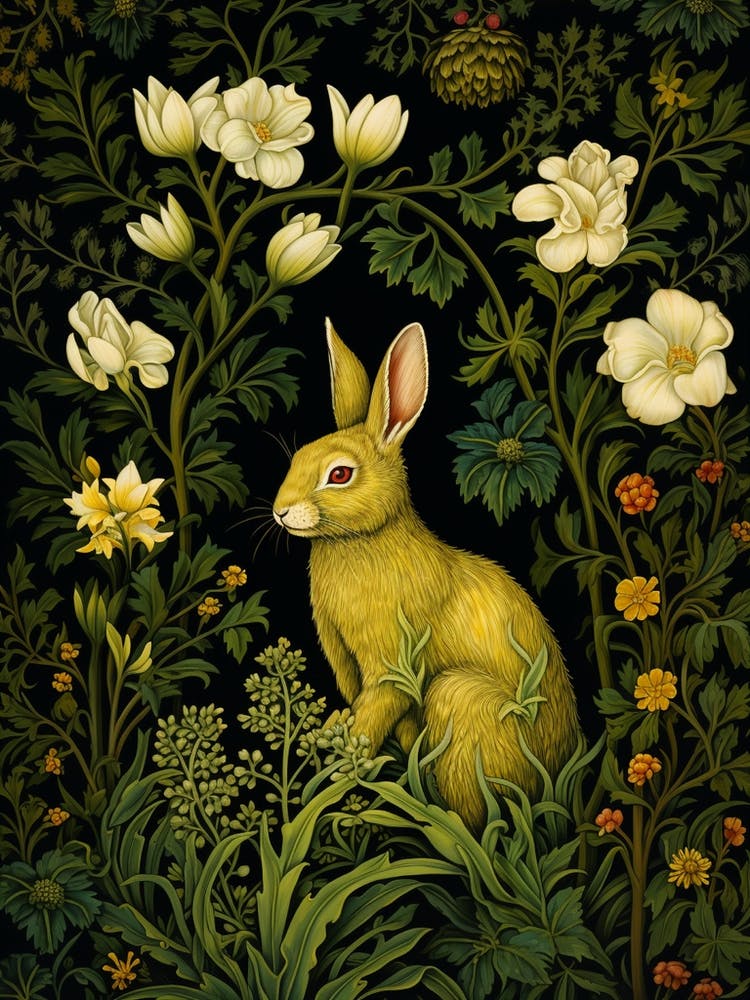 Rabbit In The Garden