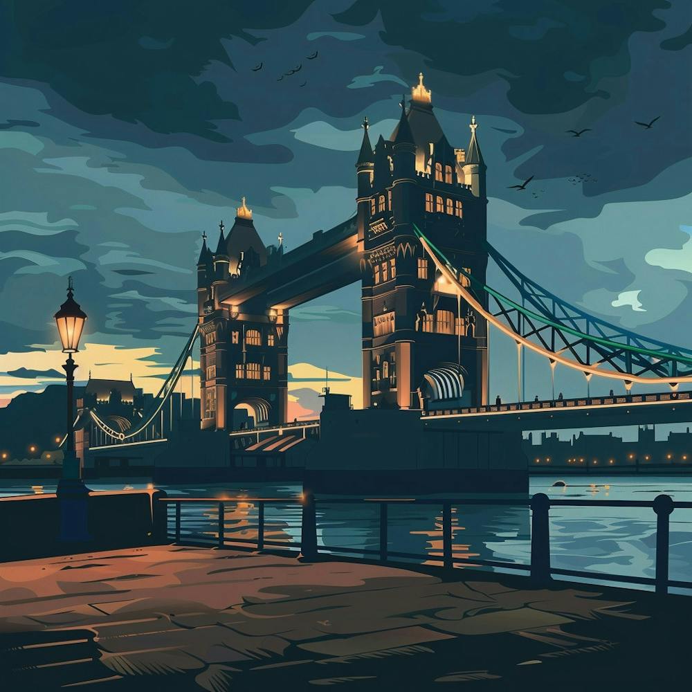 Tower Bridge At Dusk