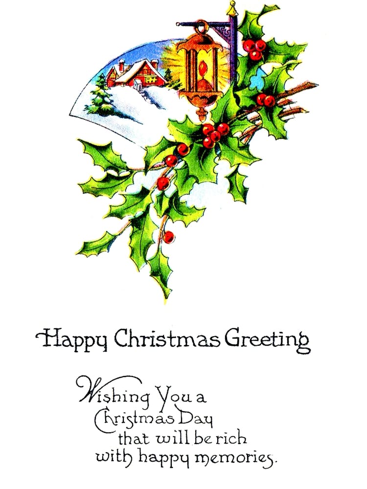 Happy Christmas Greeting With Quote