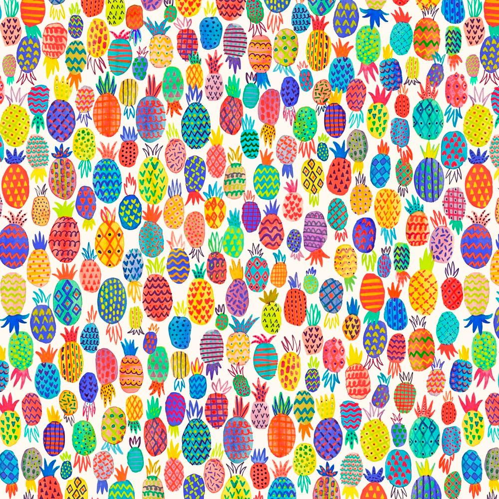 Cute Pineapples Square