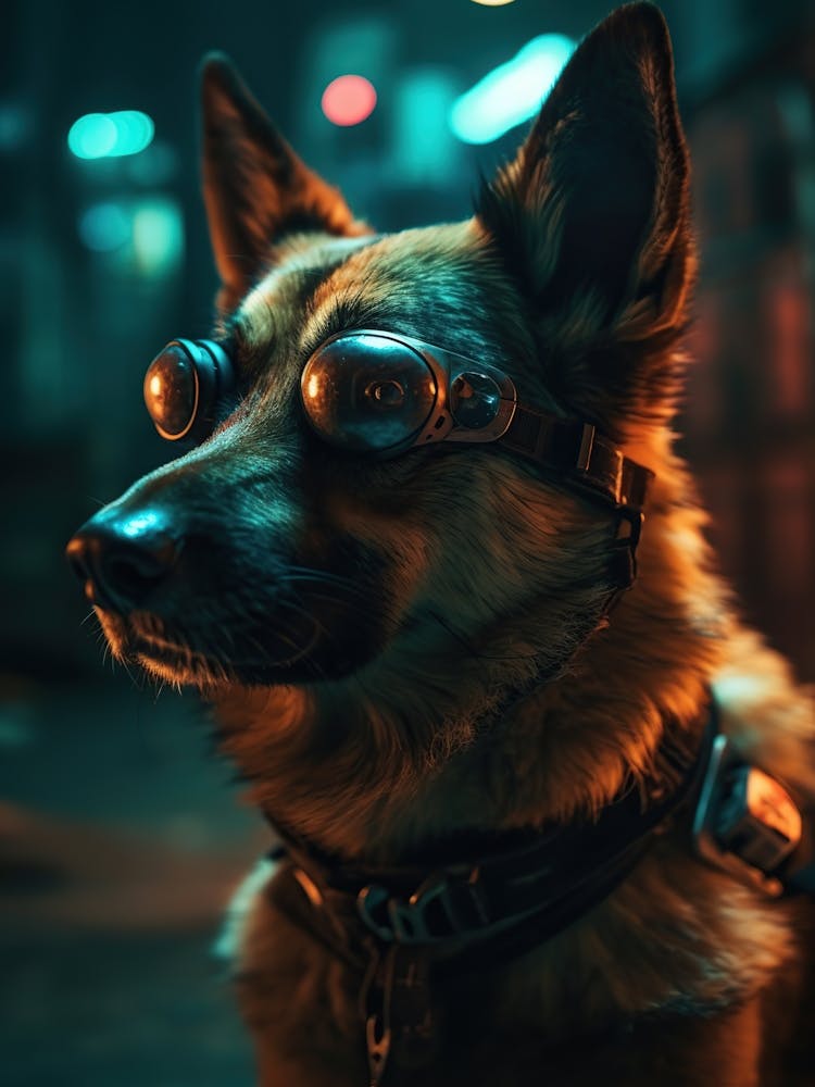 Dog With Goggles 1
