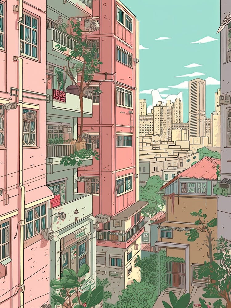 Hong Kong Travel Illustration 2