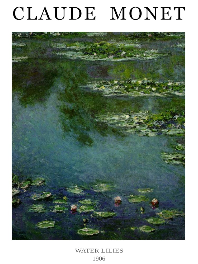 Claude Monet Water Lilies (1906) Plakat