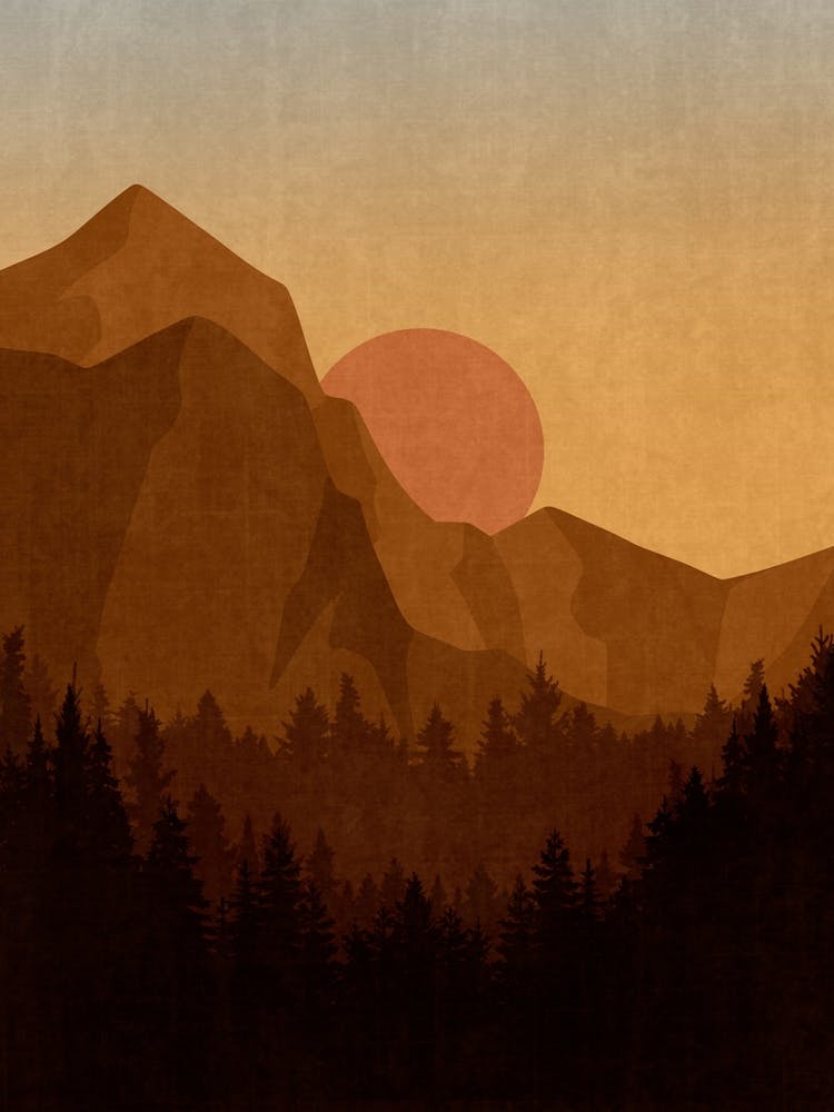 Sunset In The Mountains 14