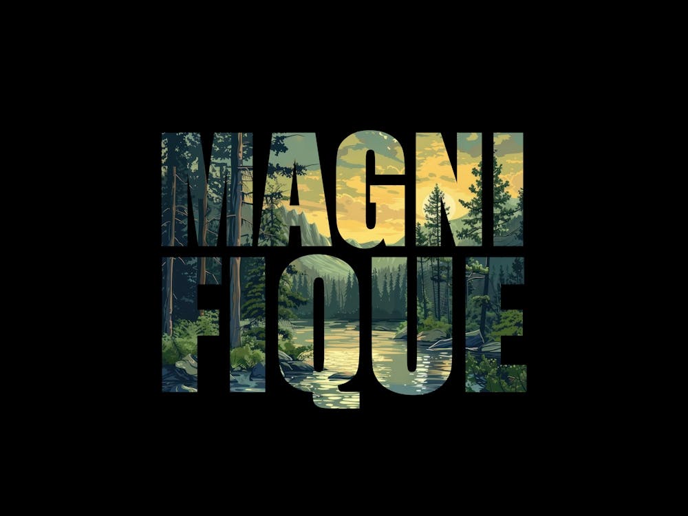 Magnifique Poster Retro Mountains Illustration 3
