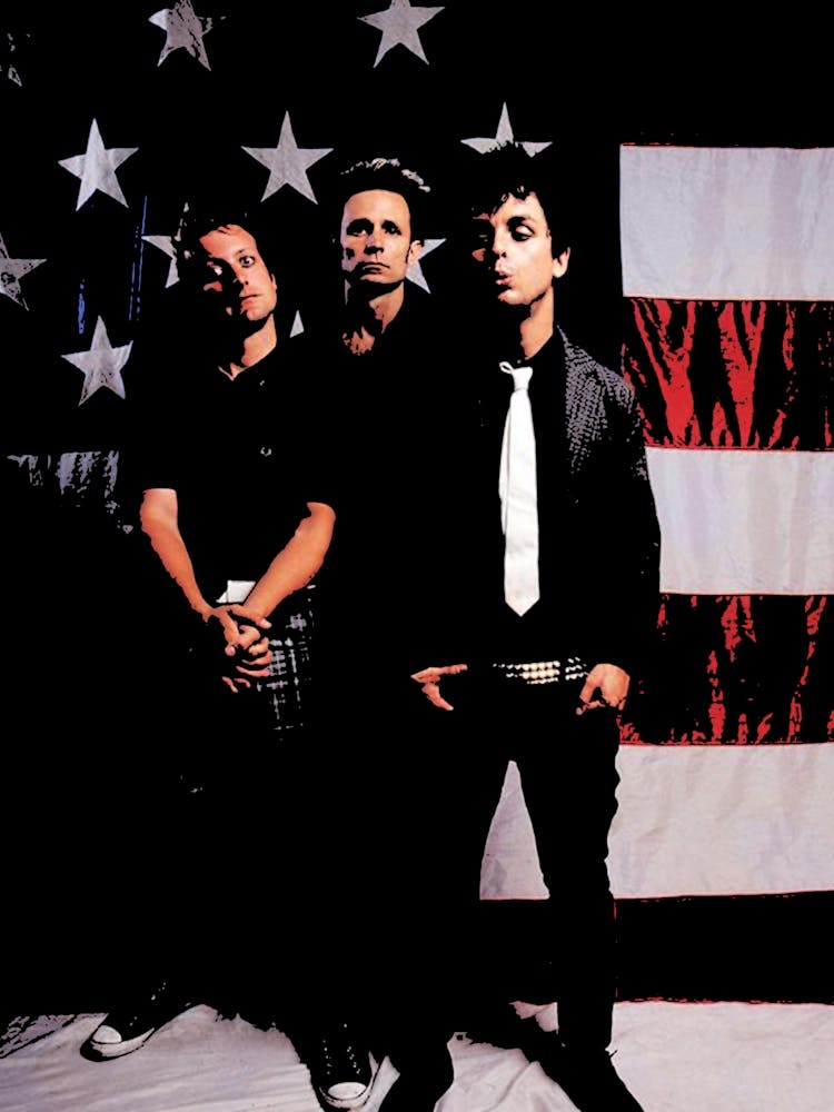 American Flag Green Day band music