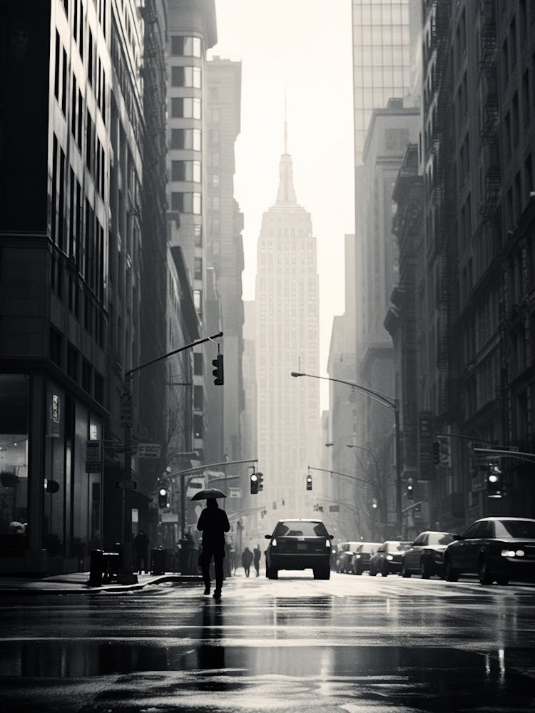 New York City Black And White Analogue Photograph 2