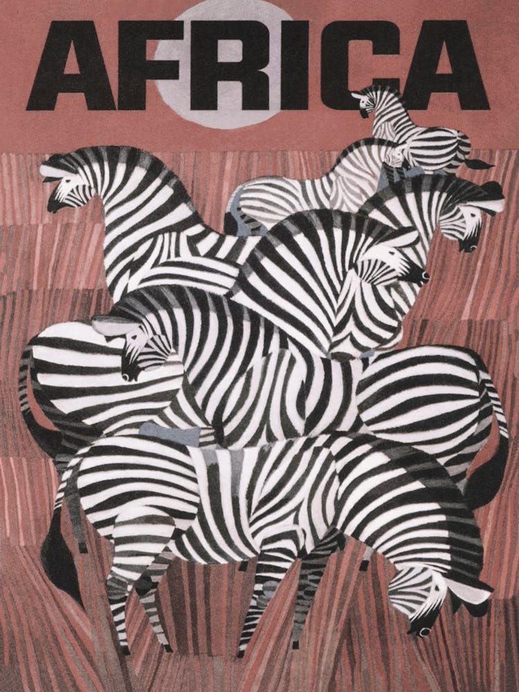 Africa Vintage Travel Poster