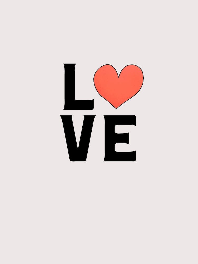 Love Heart Typography