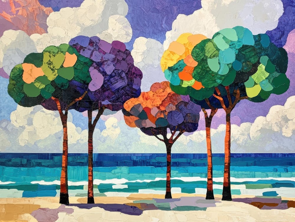 Three Trees On The Beach