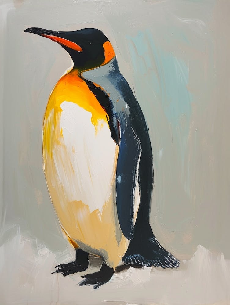 King Penguin Robben Island Colour Block Painting 1