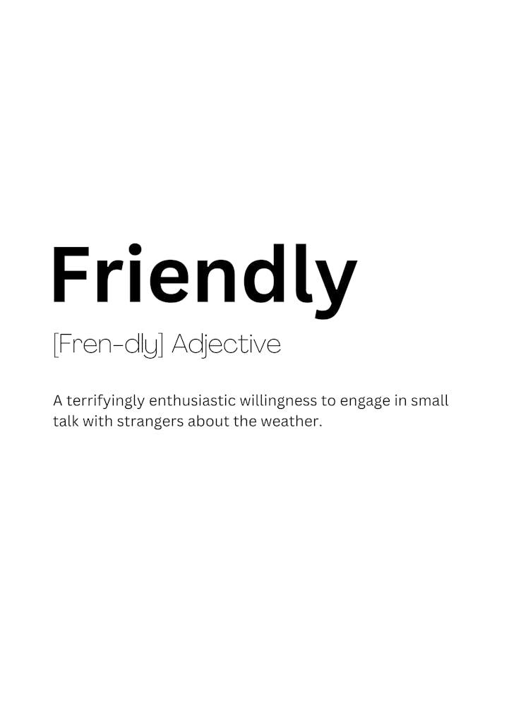 Friendly Definition Meaning