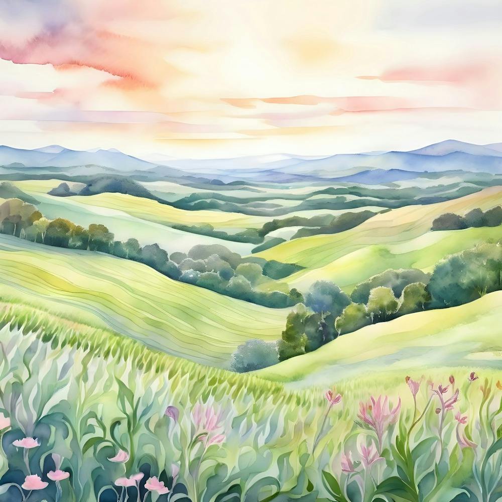 Watercolor Landscape Painting 7