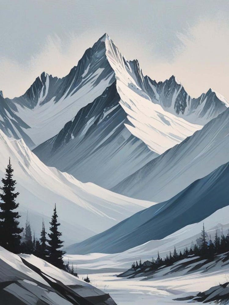 Minimalist Mountain Range (5)