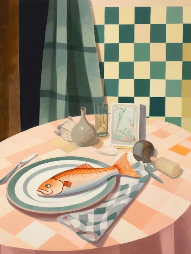 Catfish Still Life Painting