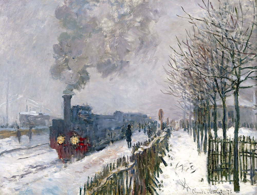Claude Monet - Train In The Snow